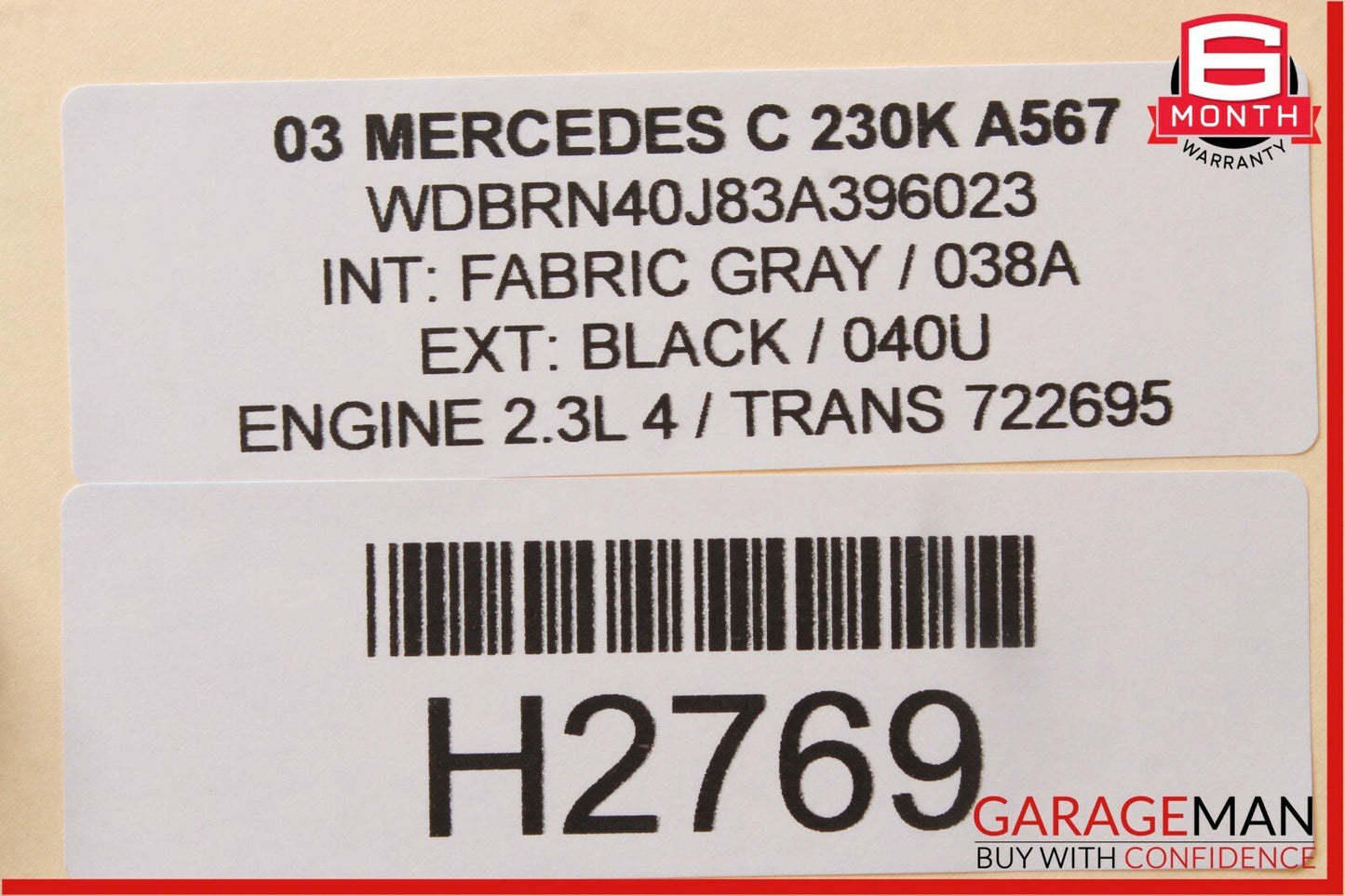 01-07 Mercedes W203 C230 C32 AMG Front Right Side RWD Lower Control Arm OEM