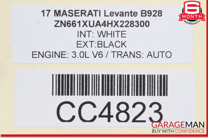 17-22 Maserati Levante M161 Front Right Passenger Side Door Shell White OEM