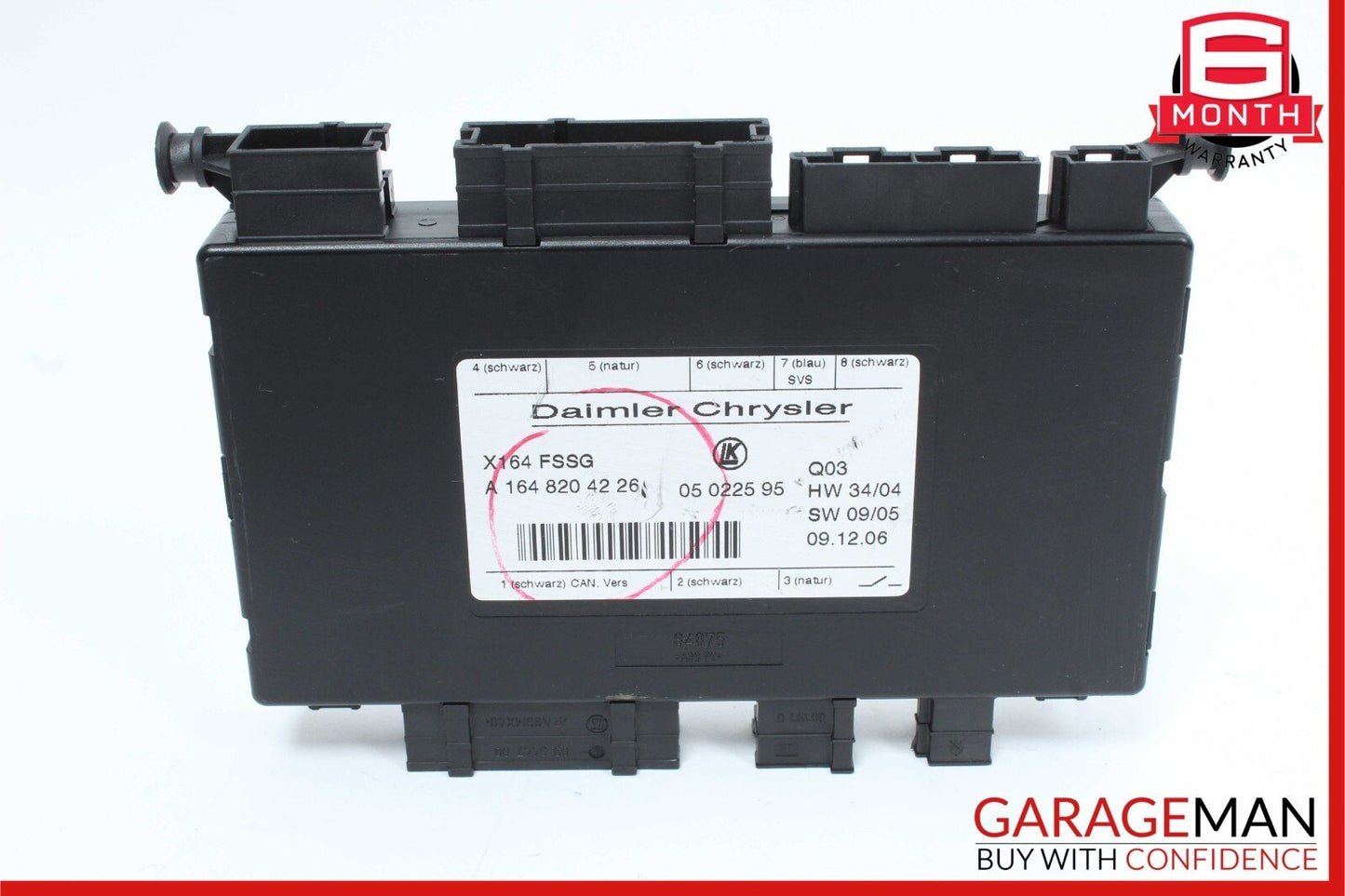 07-12 Mercedes X164 GL450 GL550 Third Seat Row Power Folding Control Module OEM
