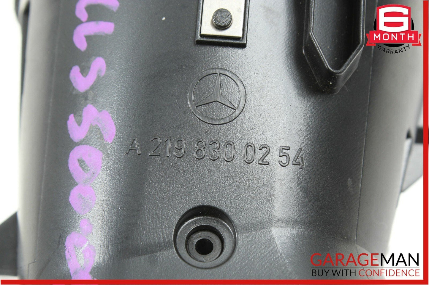 06-11 Mercedes W219 CLS500 Front Right Dash Heater AC A/C Air Vent Trim Black