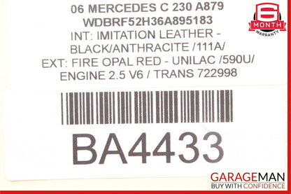 01-07 Mercedes W203 C230 C280 C320 Front Right Side Door Control Module Unit OEM