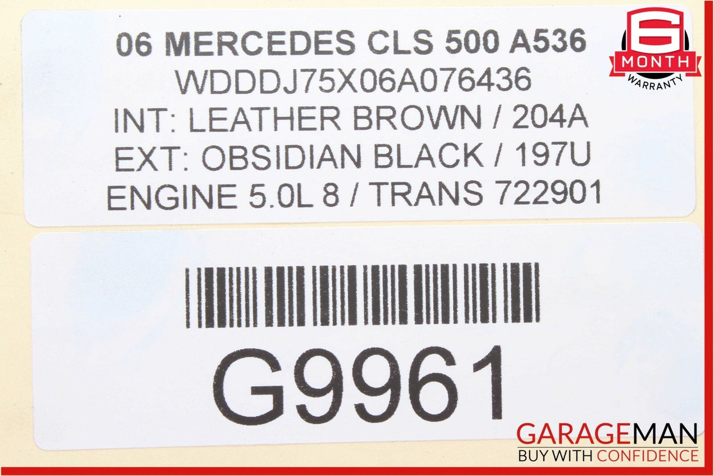 06-11 Mercedes W219 CLS500 Front Right Side Bumper Reinforcement Bar Bracket OEM