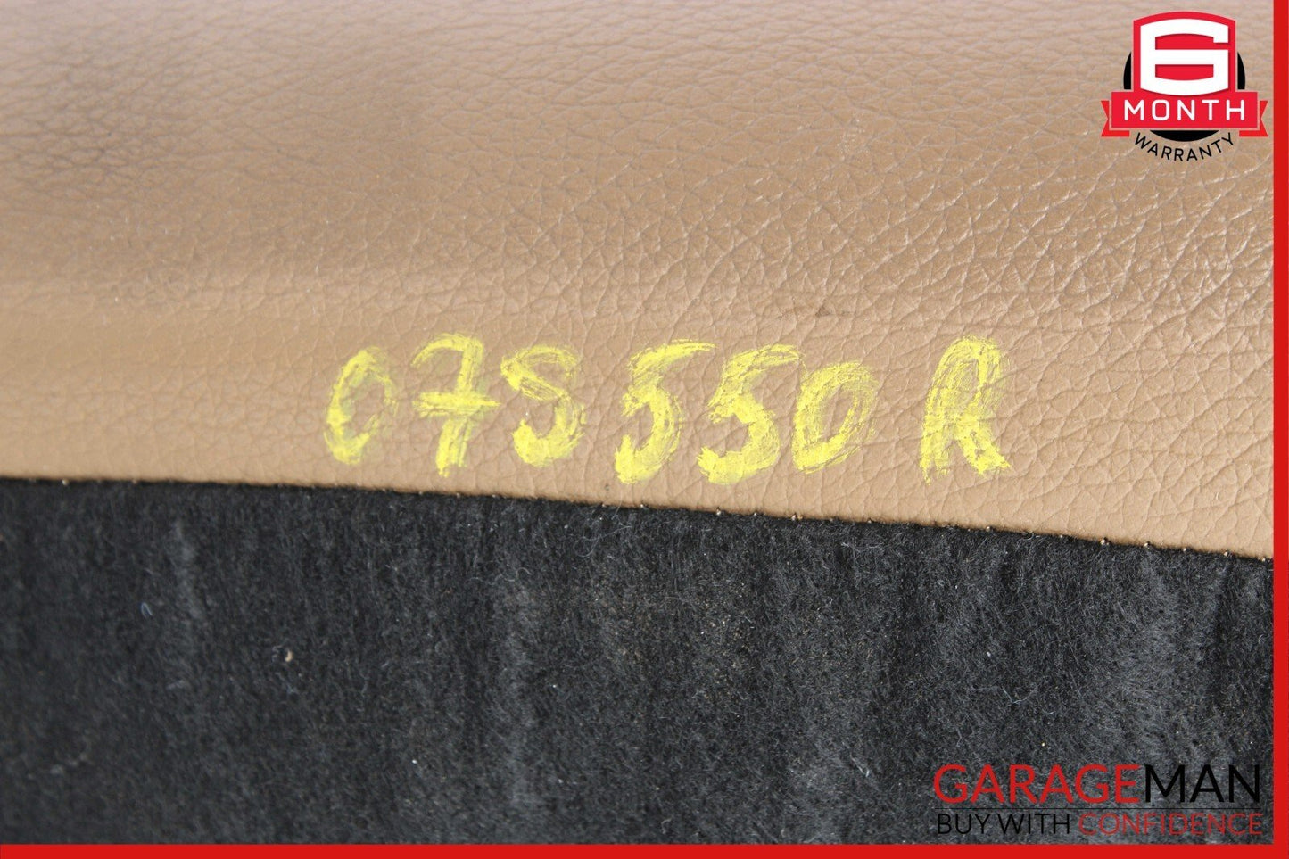 07-09 Mercedes W221 S550 Front Right Side Top Upper Seat Cushion Brown OEM