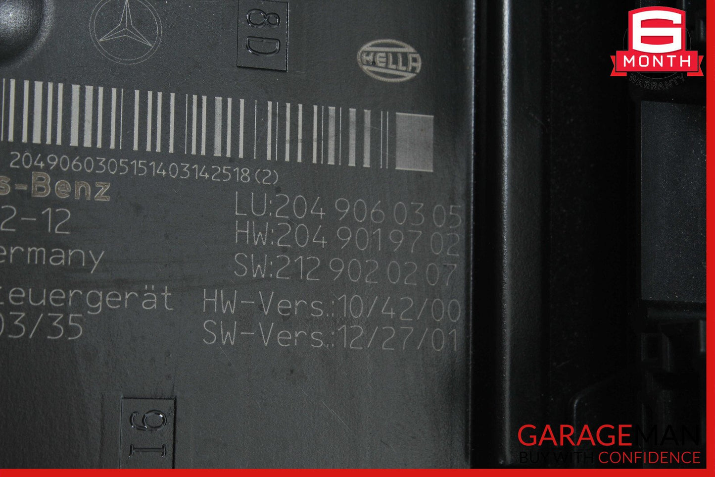 12-14 Mercedes W204 C250 Rear SAM Module Fuse Relay Box Assembly OEM