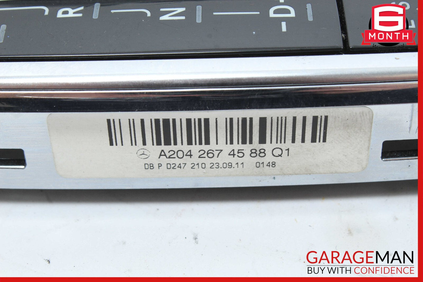 12-14 Mercedes W204 C250 Gear Shift Selector Indicator Knob Boot Assembly OEM