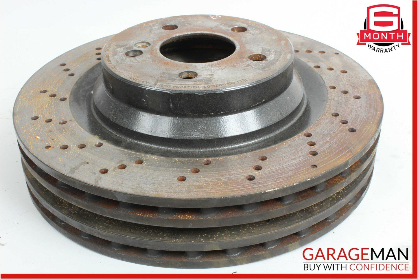 03-09 Mercedes W211 E350 AWD Brembo Rear Right & Left Side Brake Rotor Disc Set