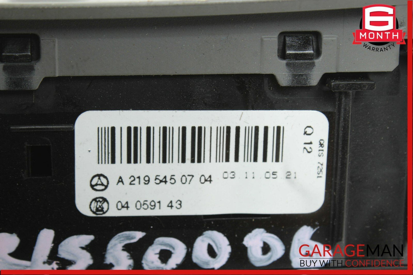 06-11 Mercedes W219 CLS550 CLS500 Head Light Headlight Control Switch Gray
