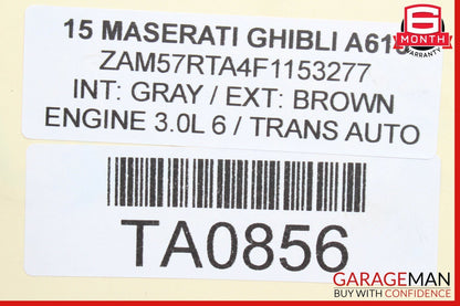 14-17 Maserati Ghibli Dash Dashboard Instrument Panel Wire Wiring Harness OEM