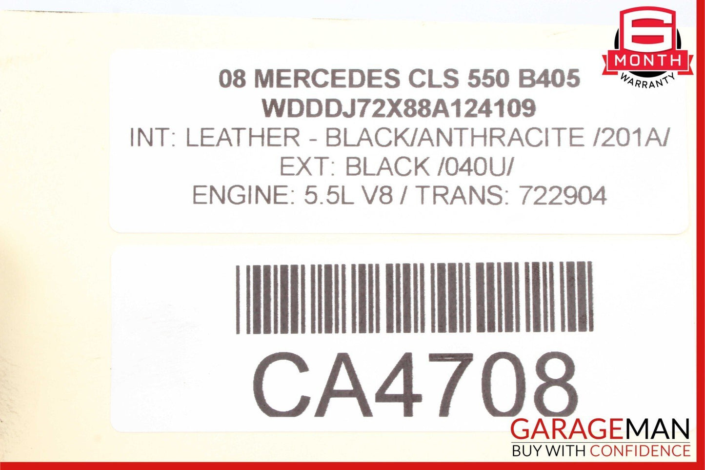 06-11 Mercedes W219 CLS550 Front Left Bumper Headlight Support Bracket Frame OEM