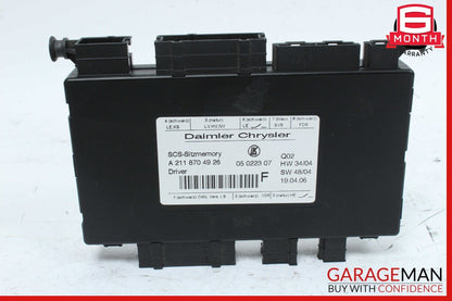 03-12 Mercedes W164 ML500 R350 GL350 Front Left Seat Control Module OEM