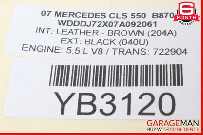 06-11 Mercedes W219 CLS350 CLS550 Rear Left Door Lock Latch Actuator