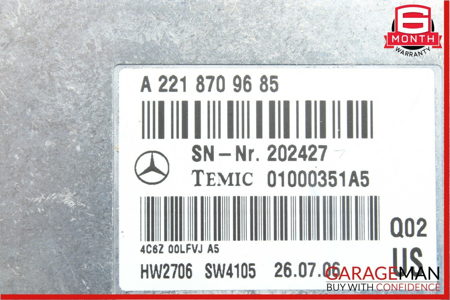 07-14 Mercedes W221 S550 CL550 Voice Language Communication Control Module Unit