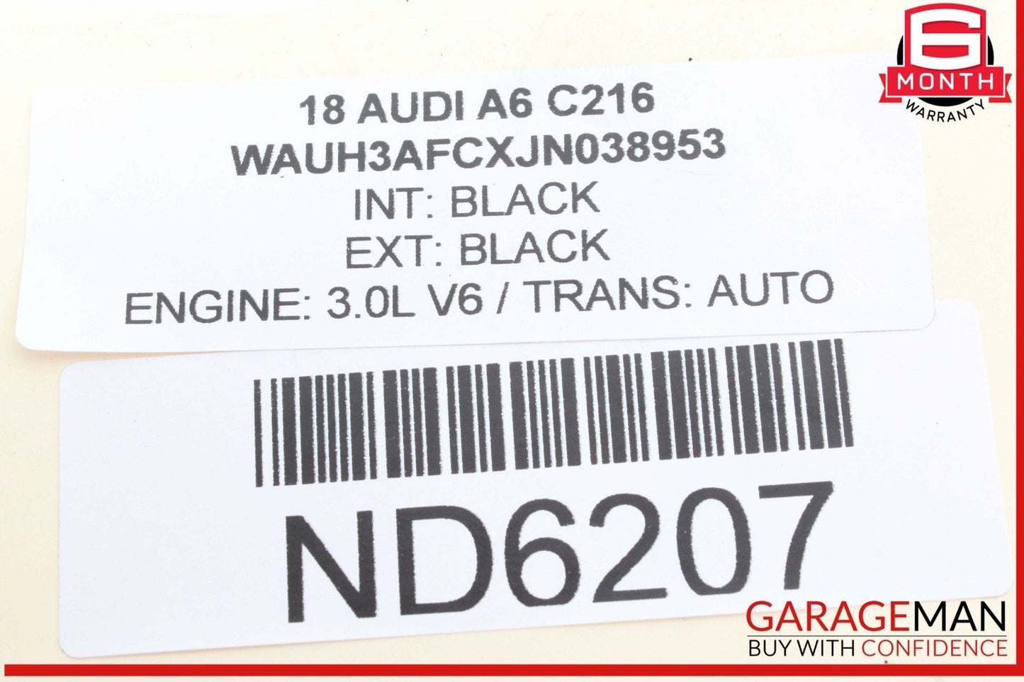 12-18 Audi A6 A7 Front Left Driver Side Lower Forward Control Arm 8K0407155C OEM