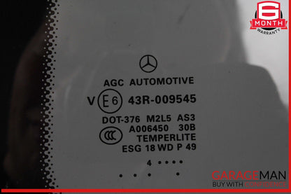 13-19 Mercedes X166 GL450 GL550 GLS550 Rear Right Fixed Privacy Window Glass OEM