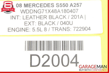 07-13 Mercedes W221 S550 CL550 Trunk Lid Unlock Release Handle 2217500893 OEM