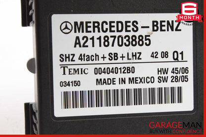 06-13 Mercedes X164 GL550 E320 Heated Seat Control Module 2118703885 OEM
