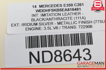 08-16 Mercedes W212 E350 GLK350 Front Right Side Window Regulator Motor OEM