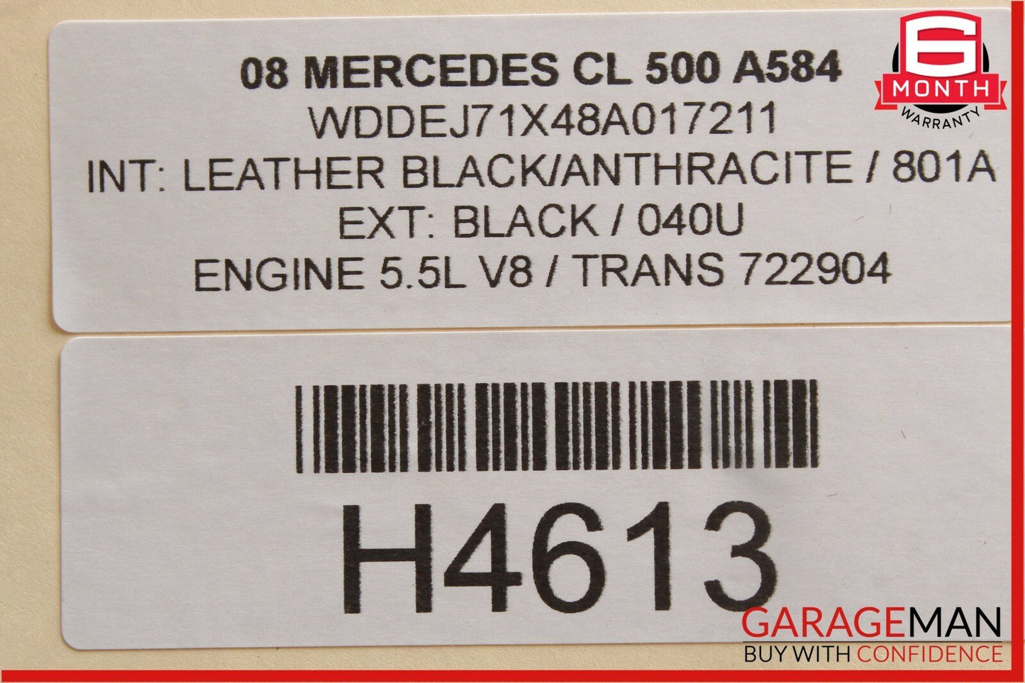 07-13 Mercedes W216 CL550 Rear Left & Right Side Door Tweeter Speaker Set of 2