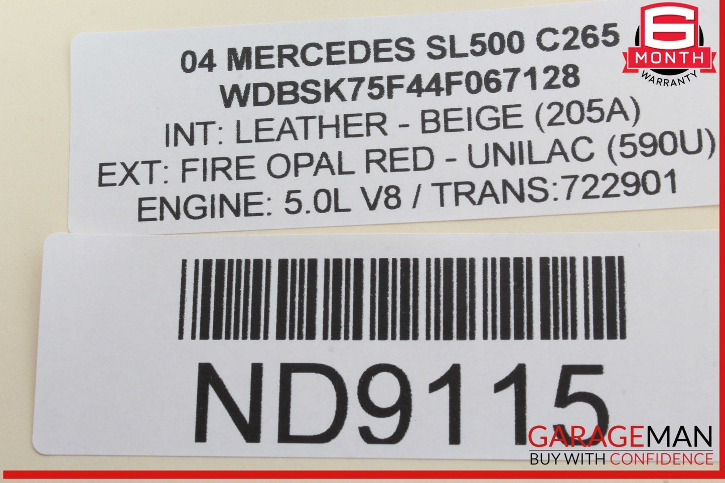 03-12 Mercedes R230 SL500 SL55 AMG Front Left Side Under Seat Control Module OEM