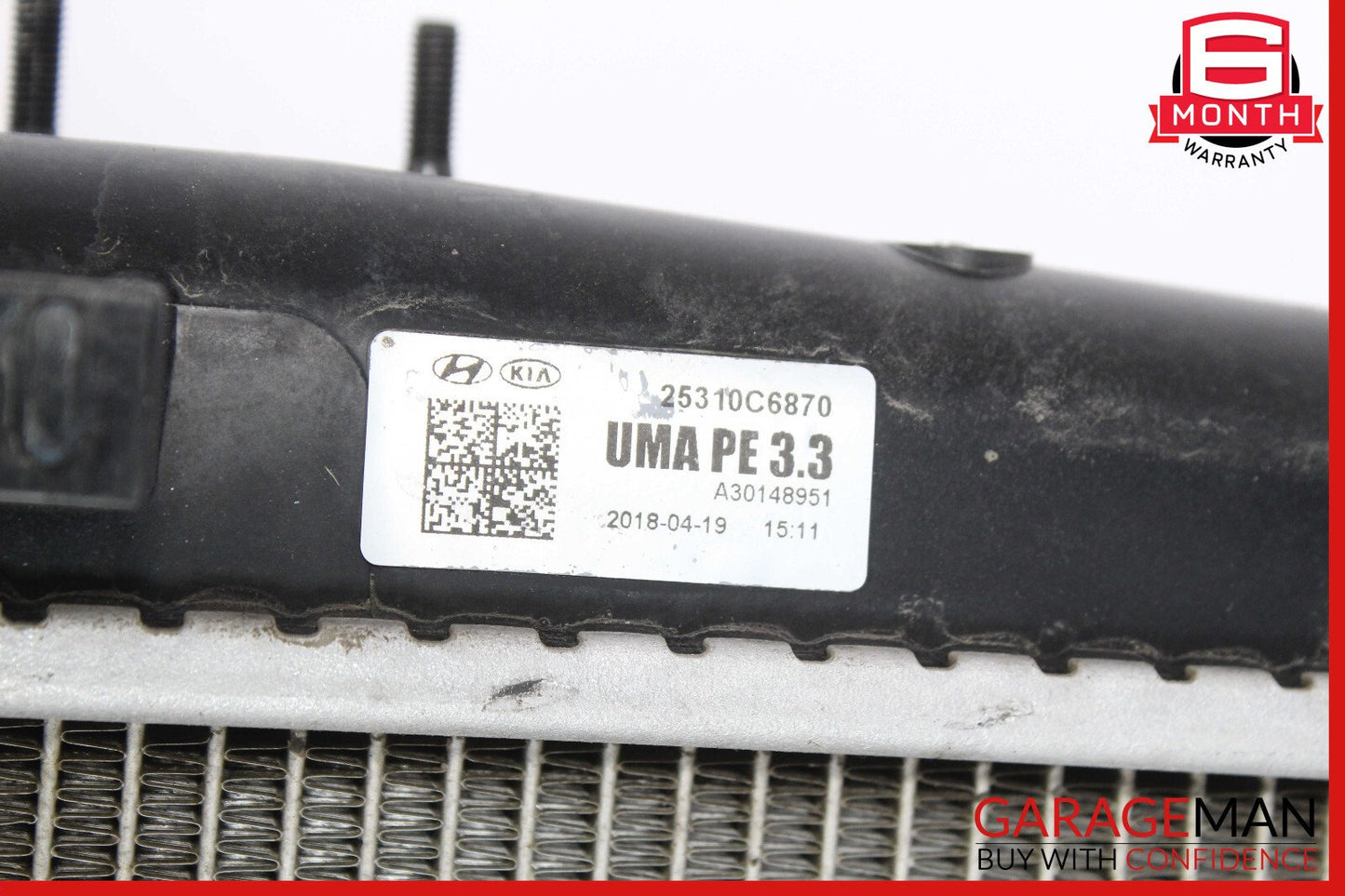 19-20 Kia Sorento Water Cooling Radiator A/C Condenser OEM