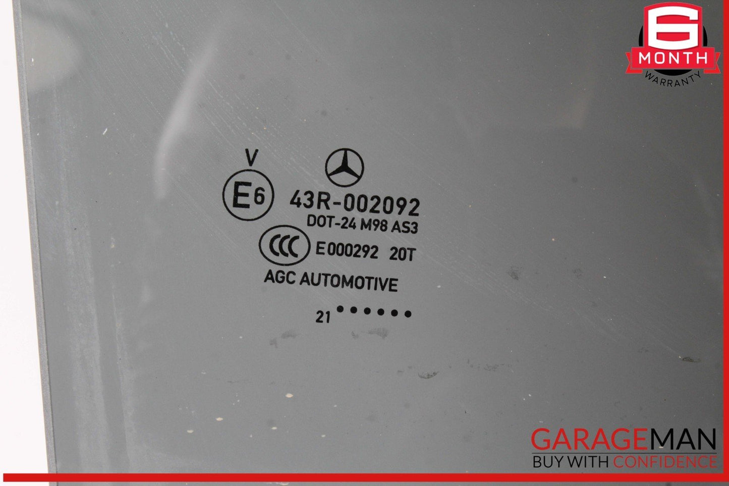 16-22 Mercedes X253 GLC43 AMG Rear Right Passenger Side Door Window Glass OEM