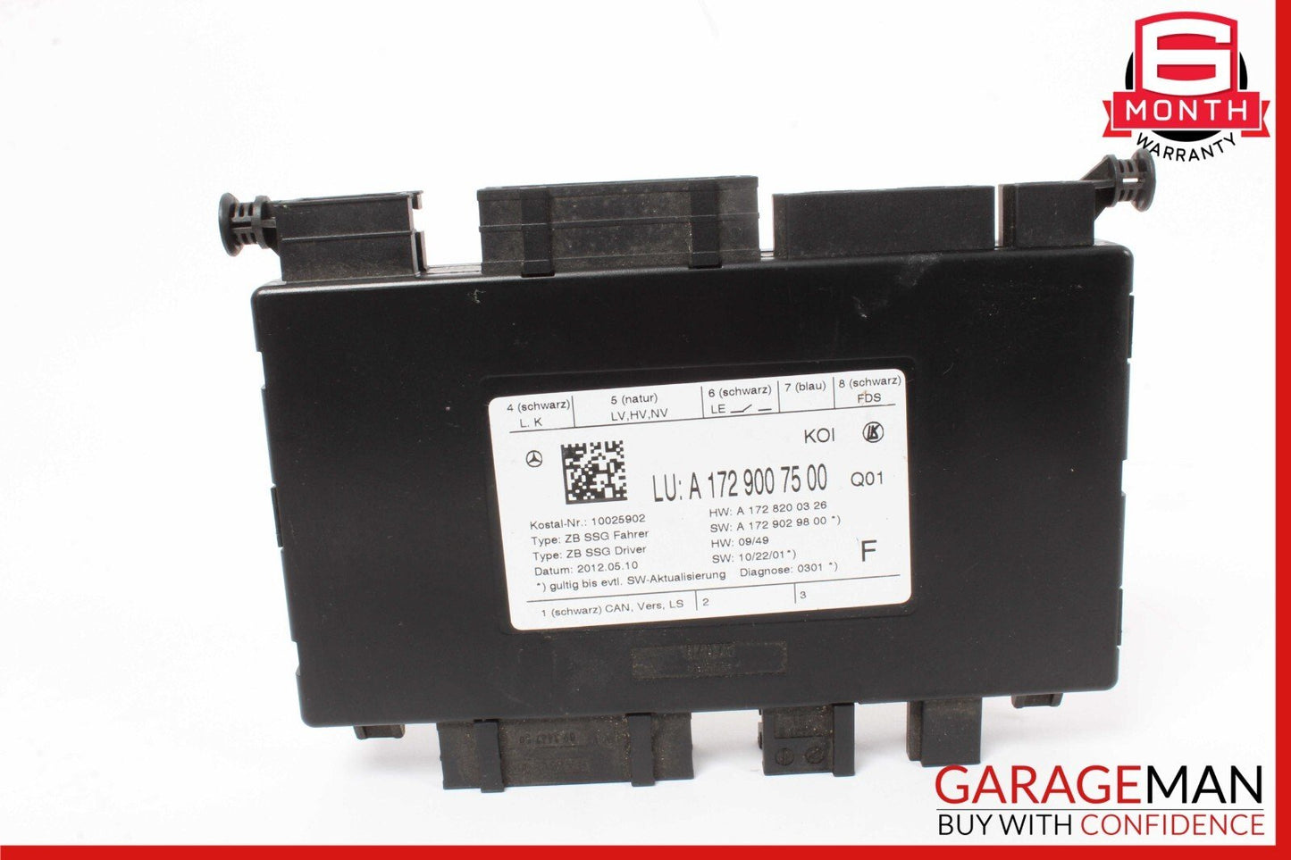 08-18 Mercedes W204 C250 SLK250 Front Left Side Seat Control Module Unit OEM