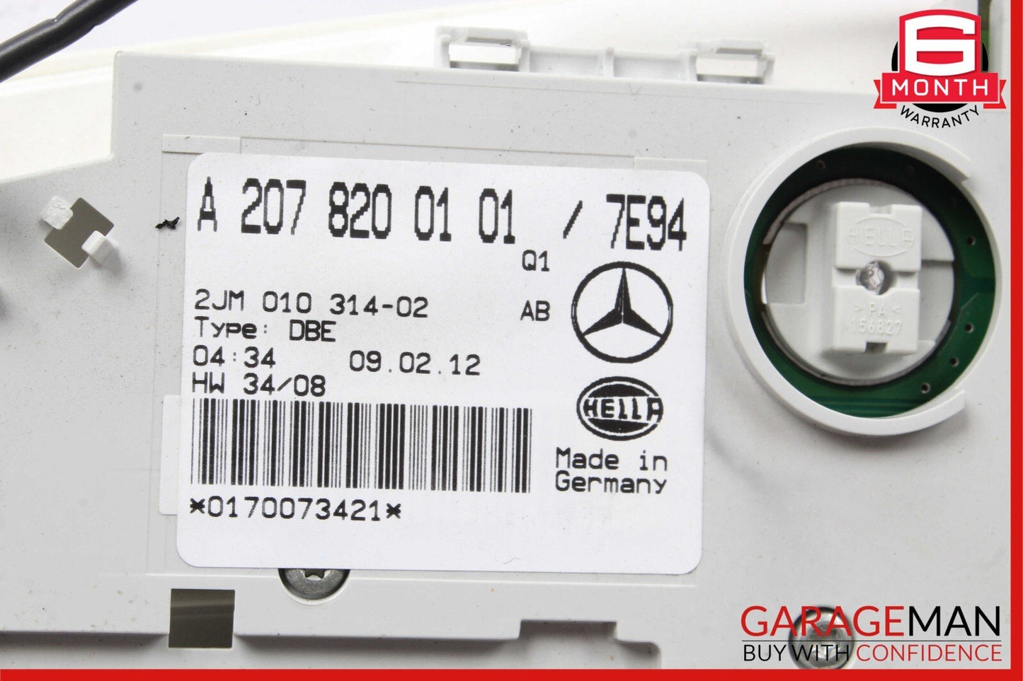 11-13 Mercedes W207 E350 E550 Convertible Overhead Reading Map Dome Light Lamp