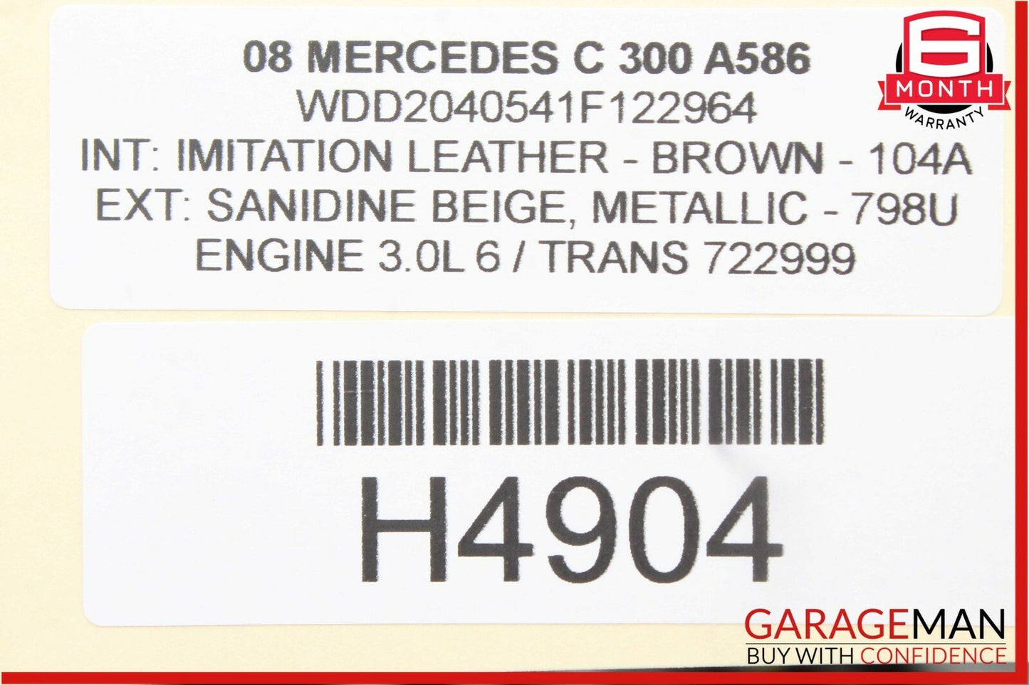 08-15 Mercedes W204 C300 C350 Center Console Shift Shifter Bezel Trim Wood OEM