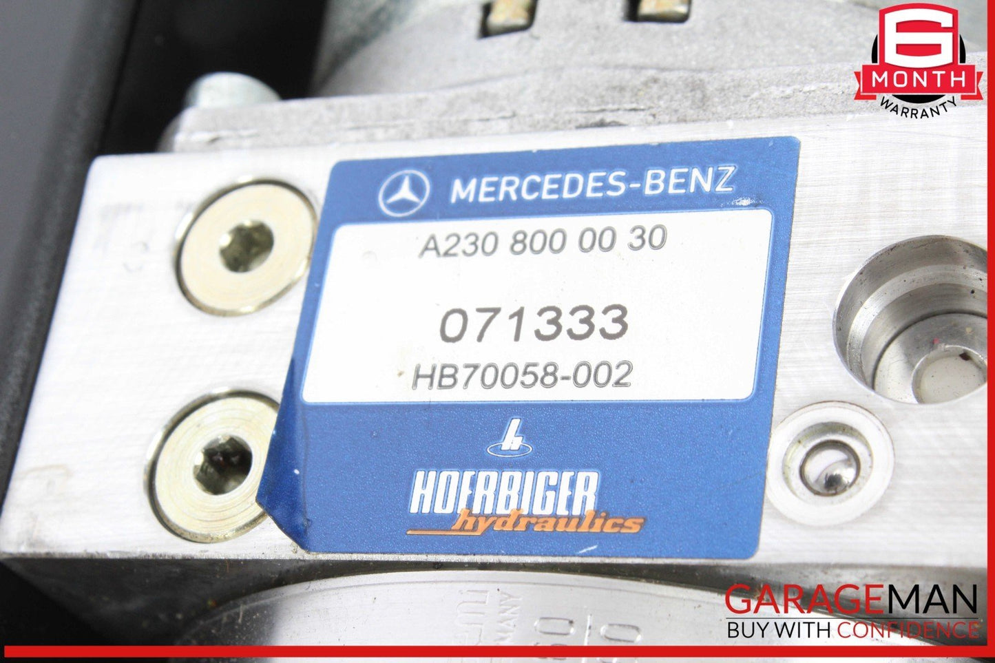 03-08 Mercedes W163 ML350 SL550 Convertible Top Hydraulic Pump Motor OEM