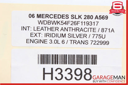 06-11 Mercedes SLK280 C280 7G Automatic Transmission Assembly 722.999 RWD 129k
