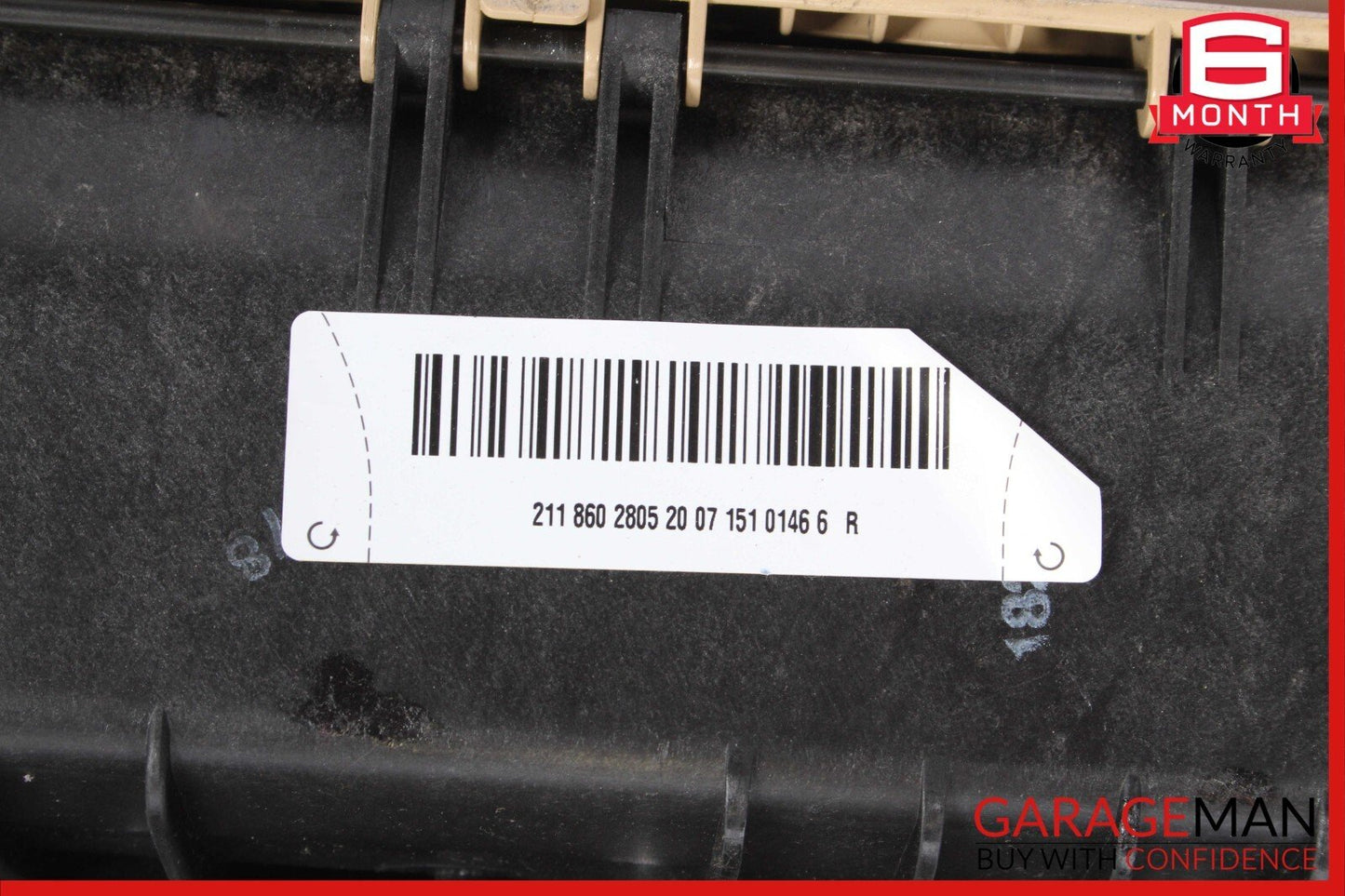07-09 Mercedes W211 E350 E550 Front Right Side Lower Bottom Seat Cushion Beige