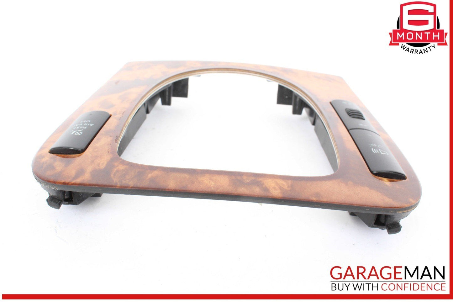 03-06 Mercedes W220 S500 4MATIC Center Console Shifter Distronic Bezel Trim Wood