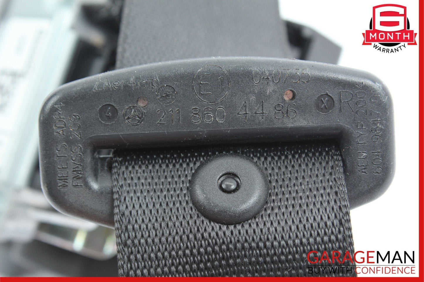 07-09 Mercedes W211 E350 Front Right Side Seatbelt Seat Belt Retractor Black OEM