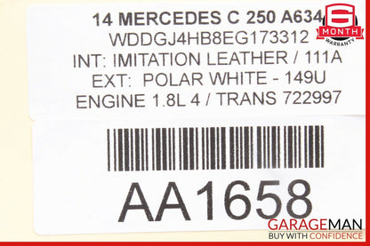 08-14 Mercedes W204 C250 C300 Rear Right / Left Lower Control Thrust Arm