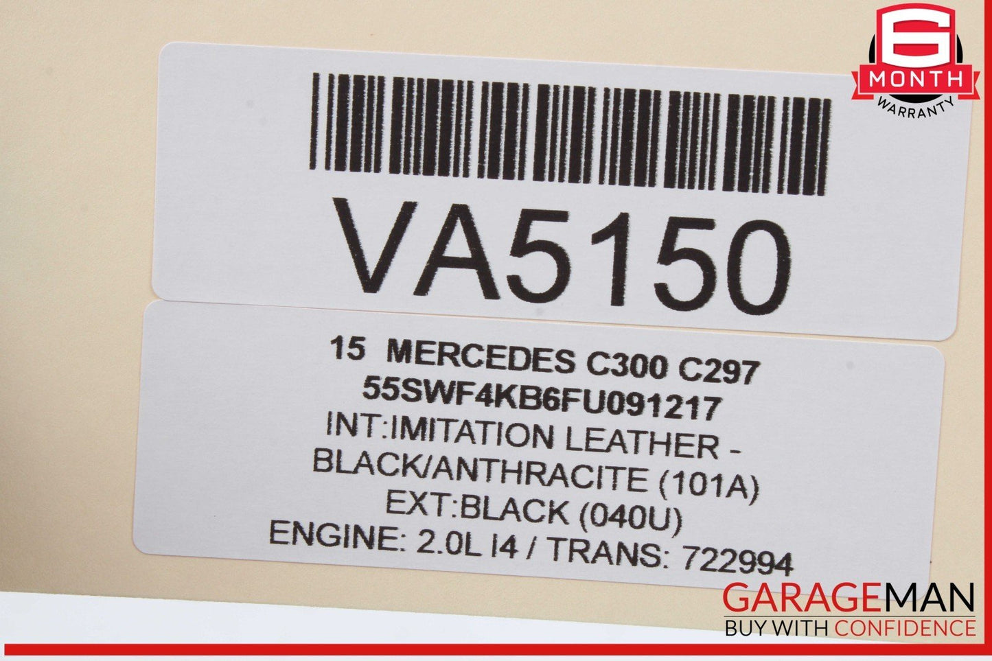 15-23 Mercedes W205 C300 C400 GLC300 Rear Left Side Door Control Module Unit OEM