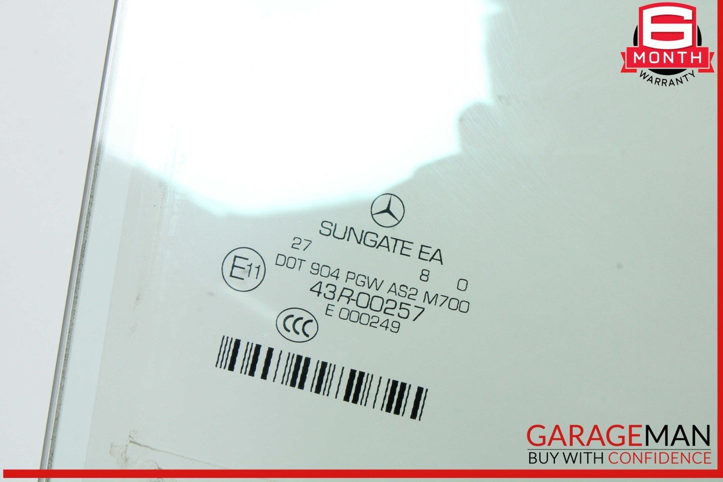 07-13 Mercedes W221 S400 S63 AMG Rear Right Side Door Window Auto Glass OEM