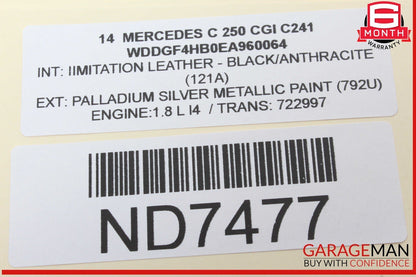 08-14 Mercedes W204 C250 CGI Panoramic Sunroof Sun Roof Motor 2048201442 OEM
