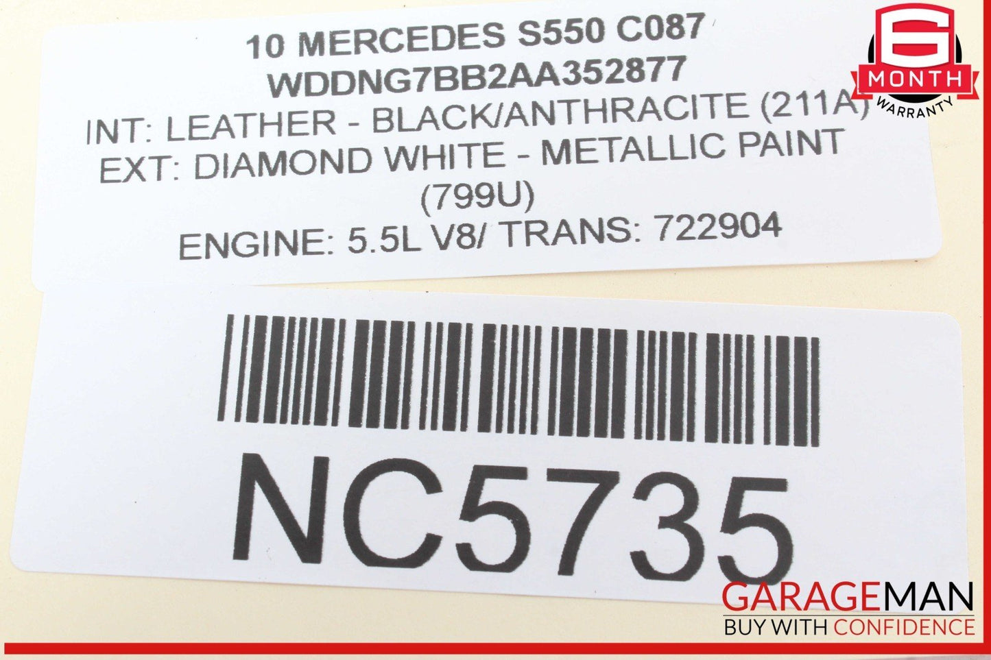 07-13 Mercedes W221 S550 S400 Sunroof Sun Roof Motor 2218204742 OEM