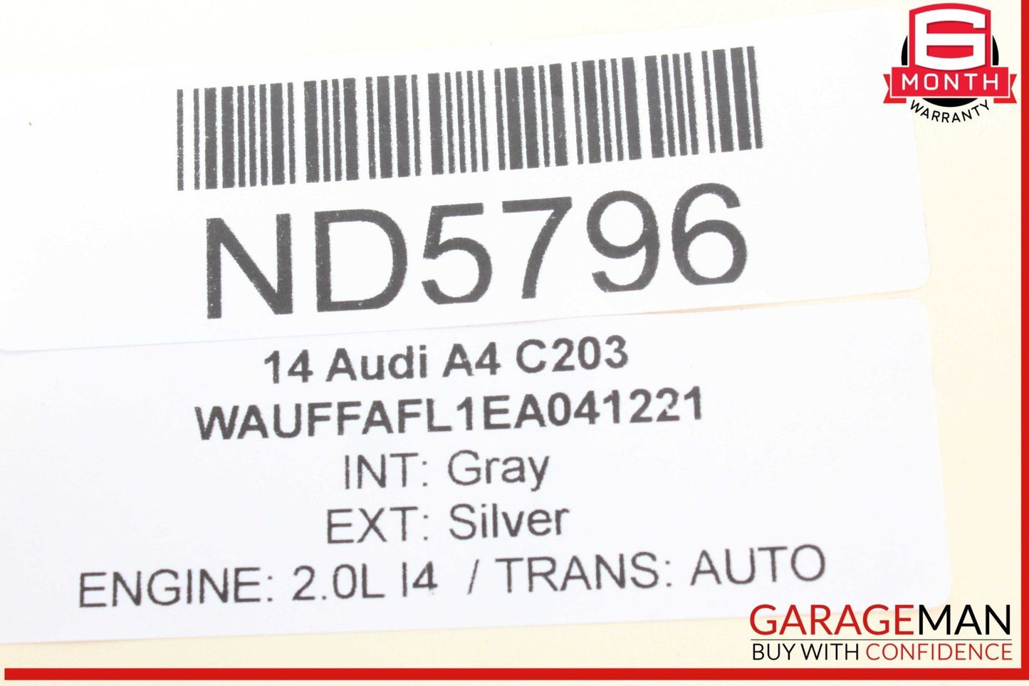 09-16 Audi A4 Rear Right Passenger Side Upper Control Arm 8K0505324H OEM