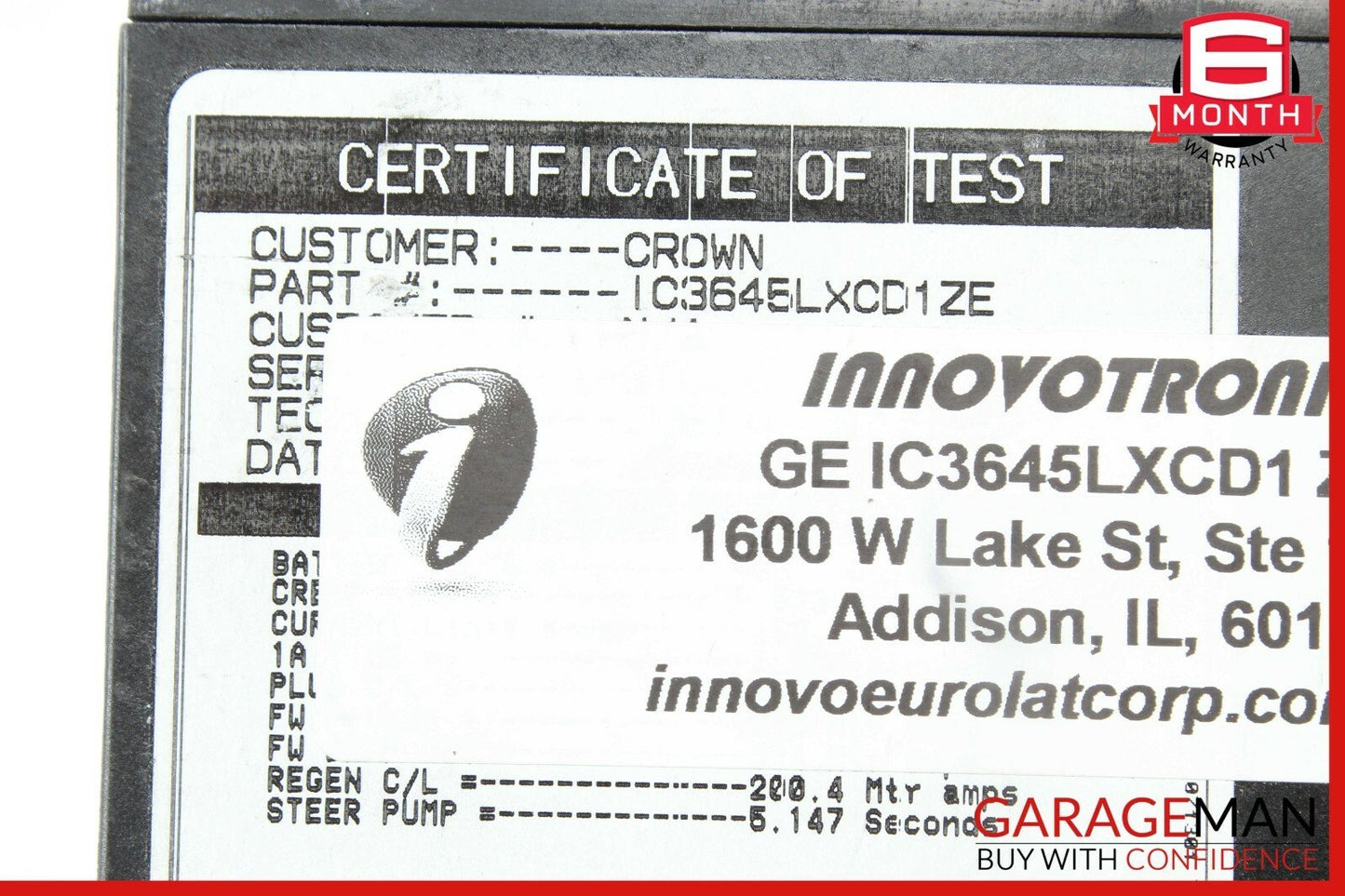 GE Control Card CROWN Integrity Control Card Module Unit