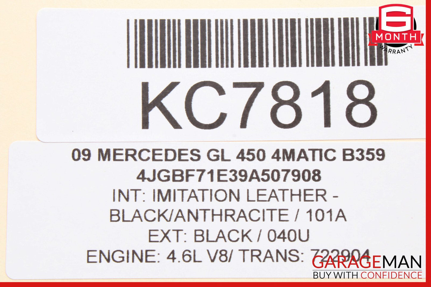 06-13 Mercedes X164 GL450 ML350 R350 Window Regulator Motor Front Right Side OEM