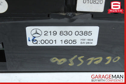 06-11 Mercedes W219 CLS500 CLS55 AMG A/C Heater Switch Climate Controller Module