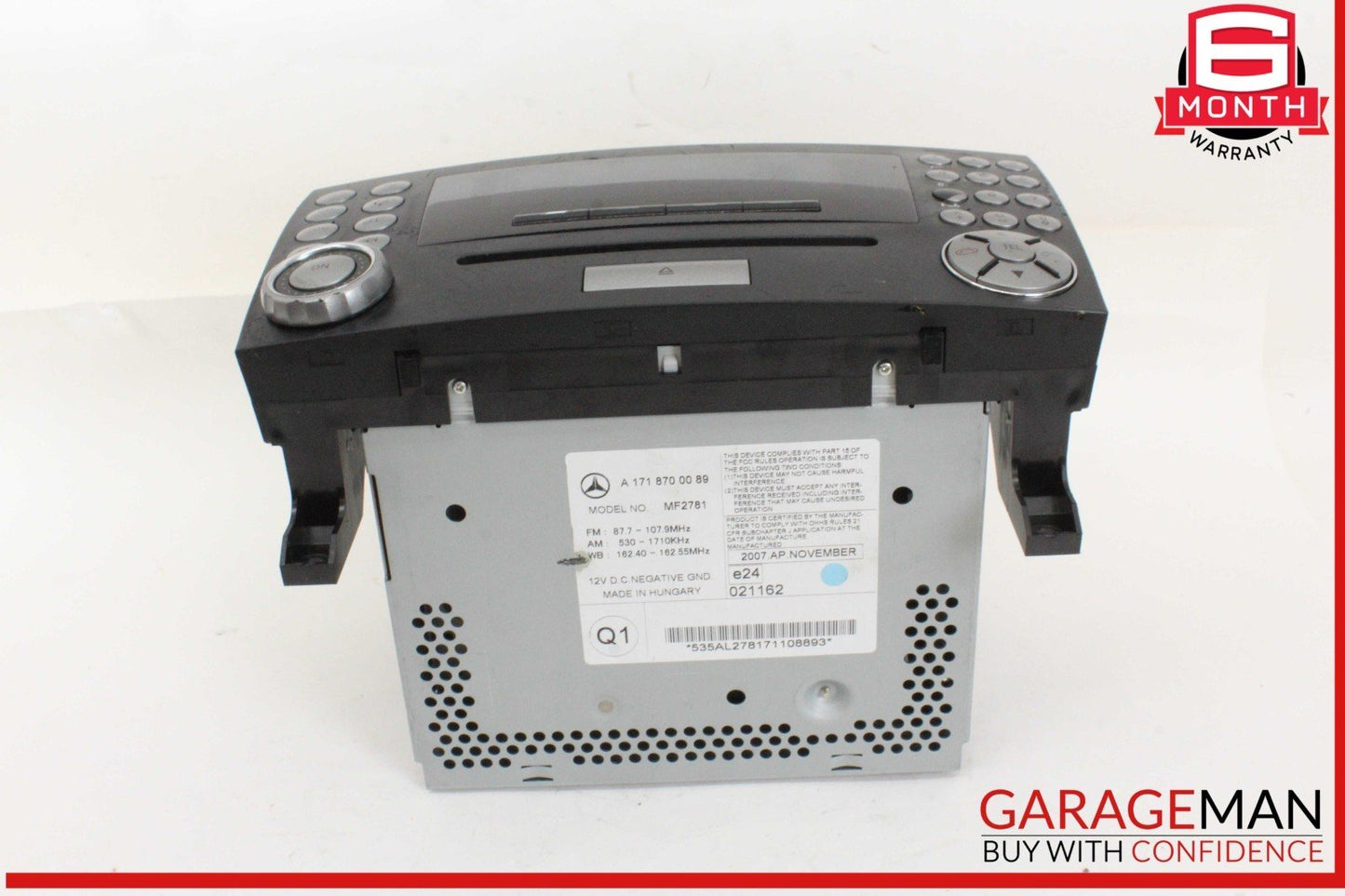 05-11 Mercedes R171 SLK280 SLK350 Head Unit Radio AM/FM CD Player 1718700089 OEM