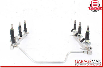05-12 Mercedes W209 CLK350 ML350 SLK300 Fuel Injector Rail w/ Fuel Injectors OEM