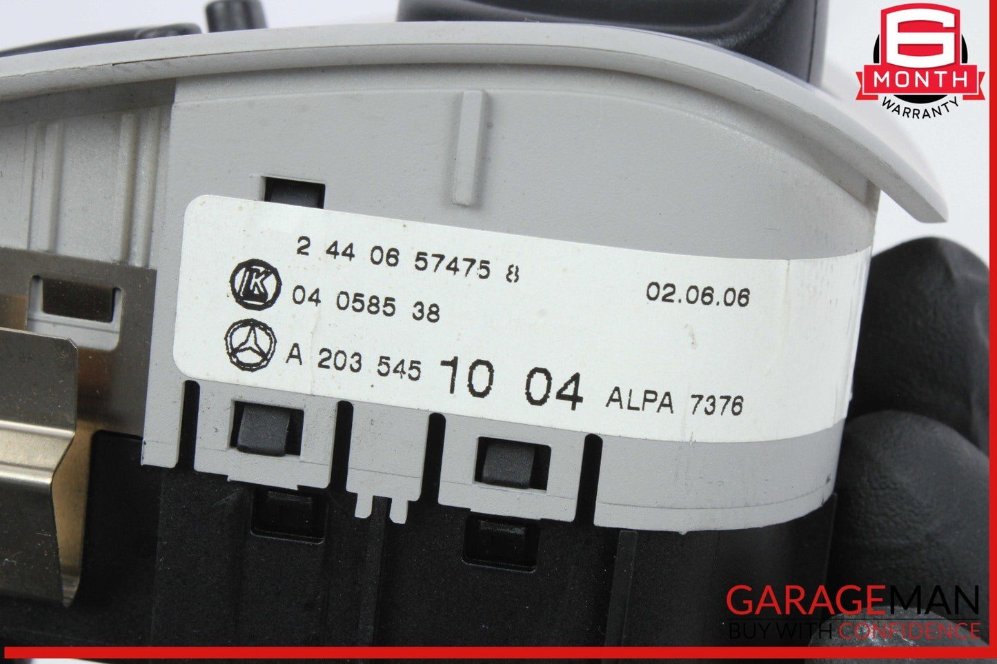 01-09 Mercedes W203 C230 CLK350 Headlight Headlamp Control Switch Gray OEM