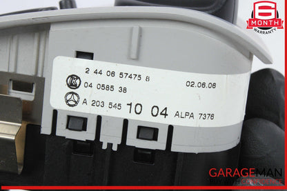 01-09 Mercedes W203 C230 CLK350 Headlight Headlamp Control Switch Gray OEM