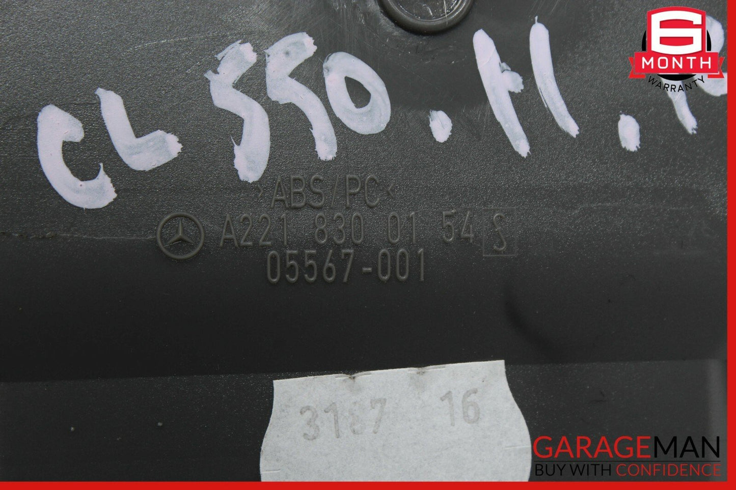 07-13 Mercedes W216 CL550 S550 Front Left Side Dash AC A/C Air Vent Trim Black