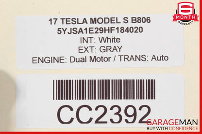 16-20 Tesla Model S Rear Bumper Reinforcement Impact Bar OEM