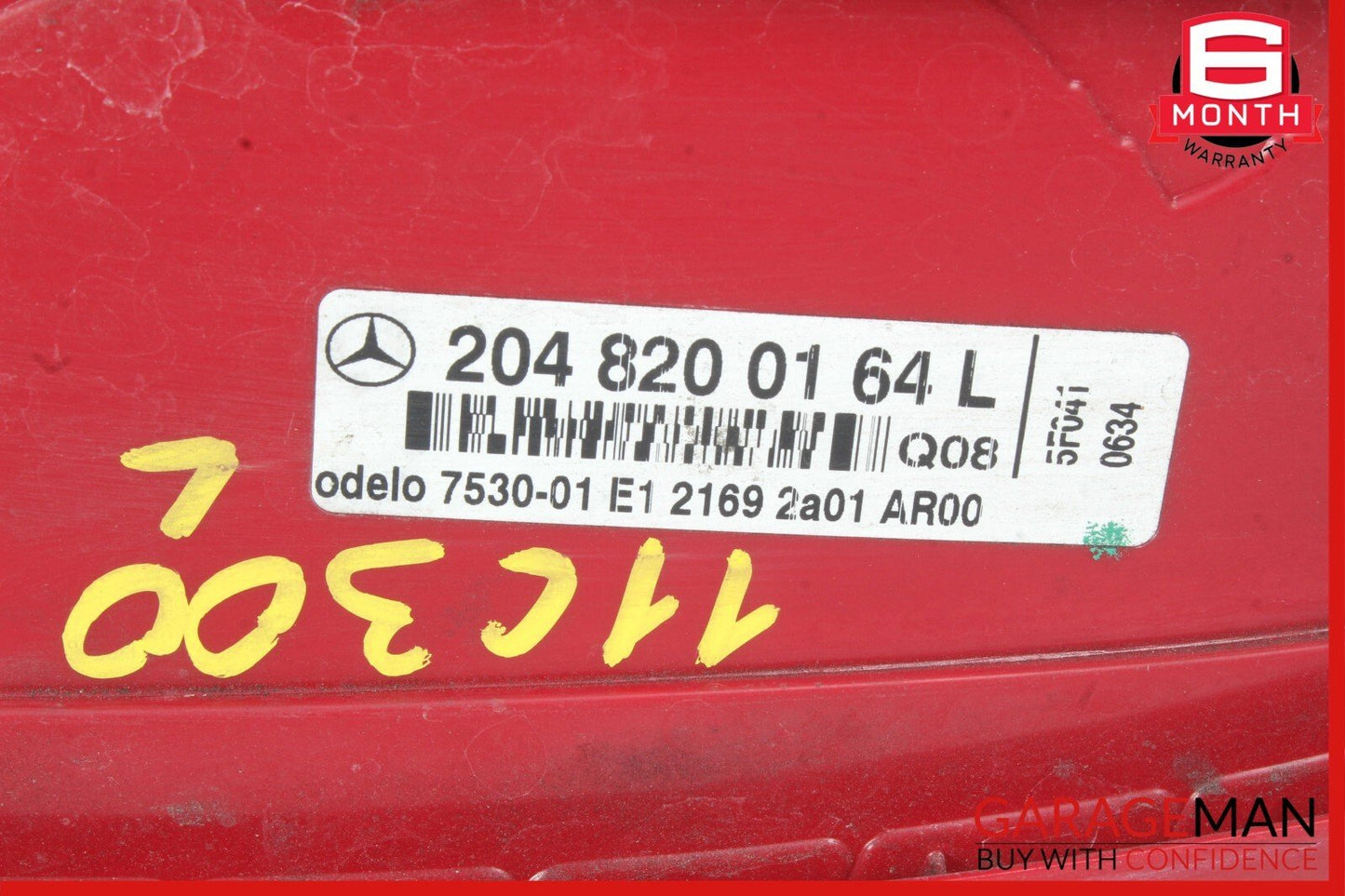 08-11 Mercedes W204 C300 4MATIC Rear Left Side Taillight Tail Light Lamp OEM