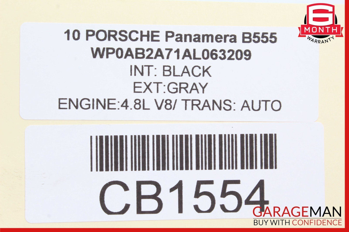 10-16 Porsche Panamera 970 Rear Right / Left Side Upper Control Arm OEM